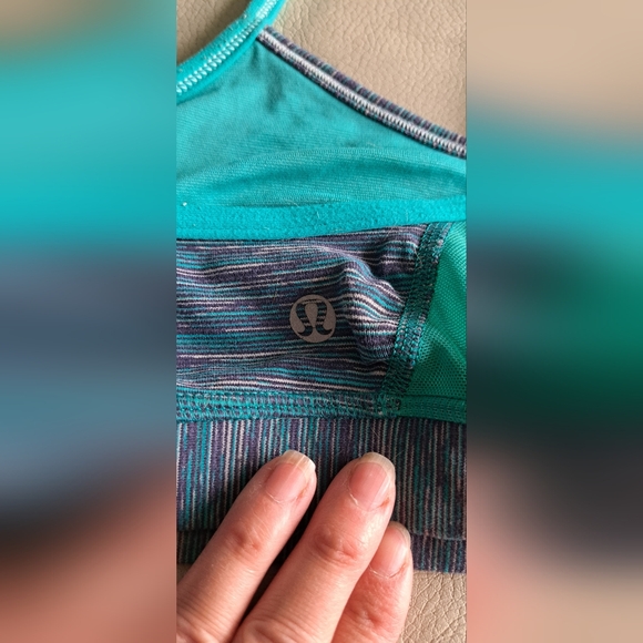 Lululemon Athletica Teal and Gray Bikini Top - Picture 3 of 6